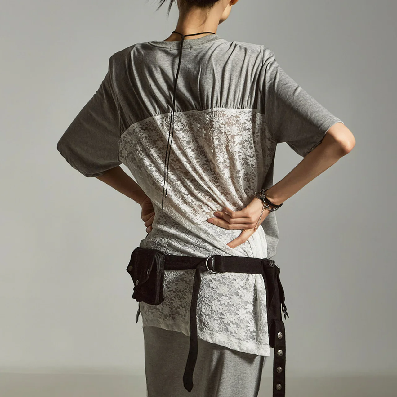E3856 Printed Lace T-Shirt - Image 2