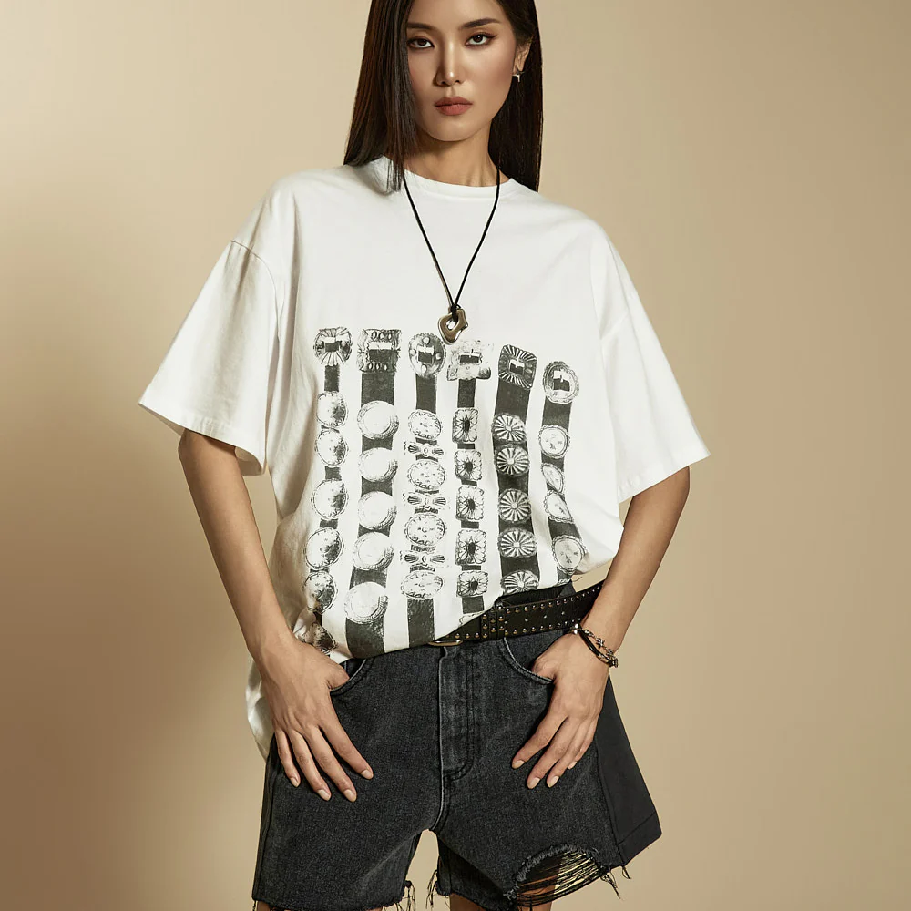 E3907 Printing Top with Belt - Image 2