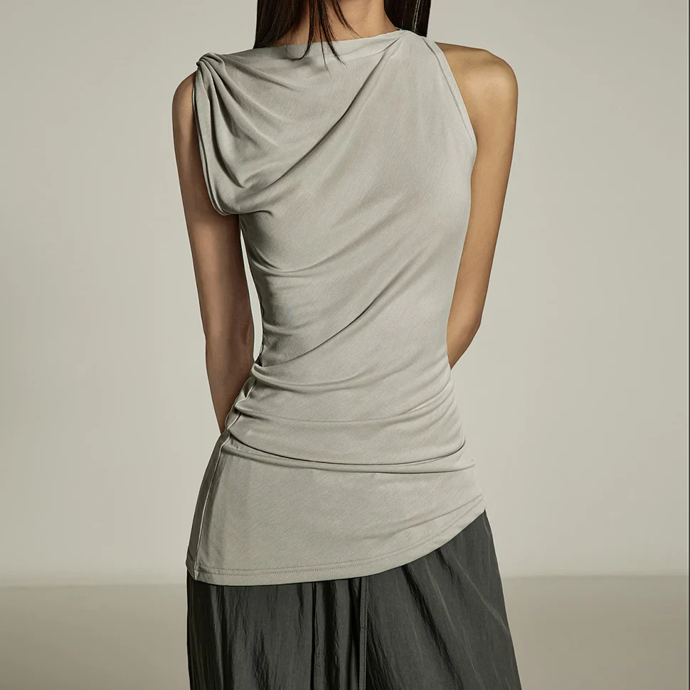 E3909 Twisted Strap Sleeveless Top - Image 2