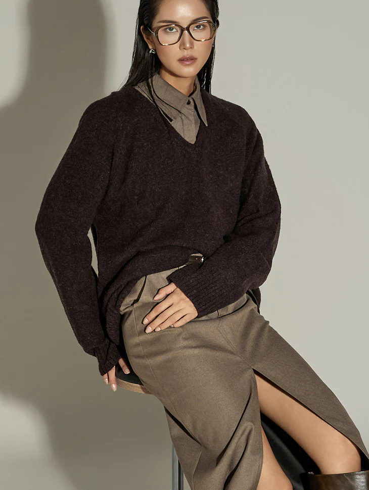 E3979 V-Neck Knit