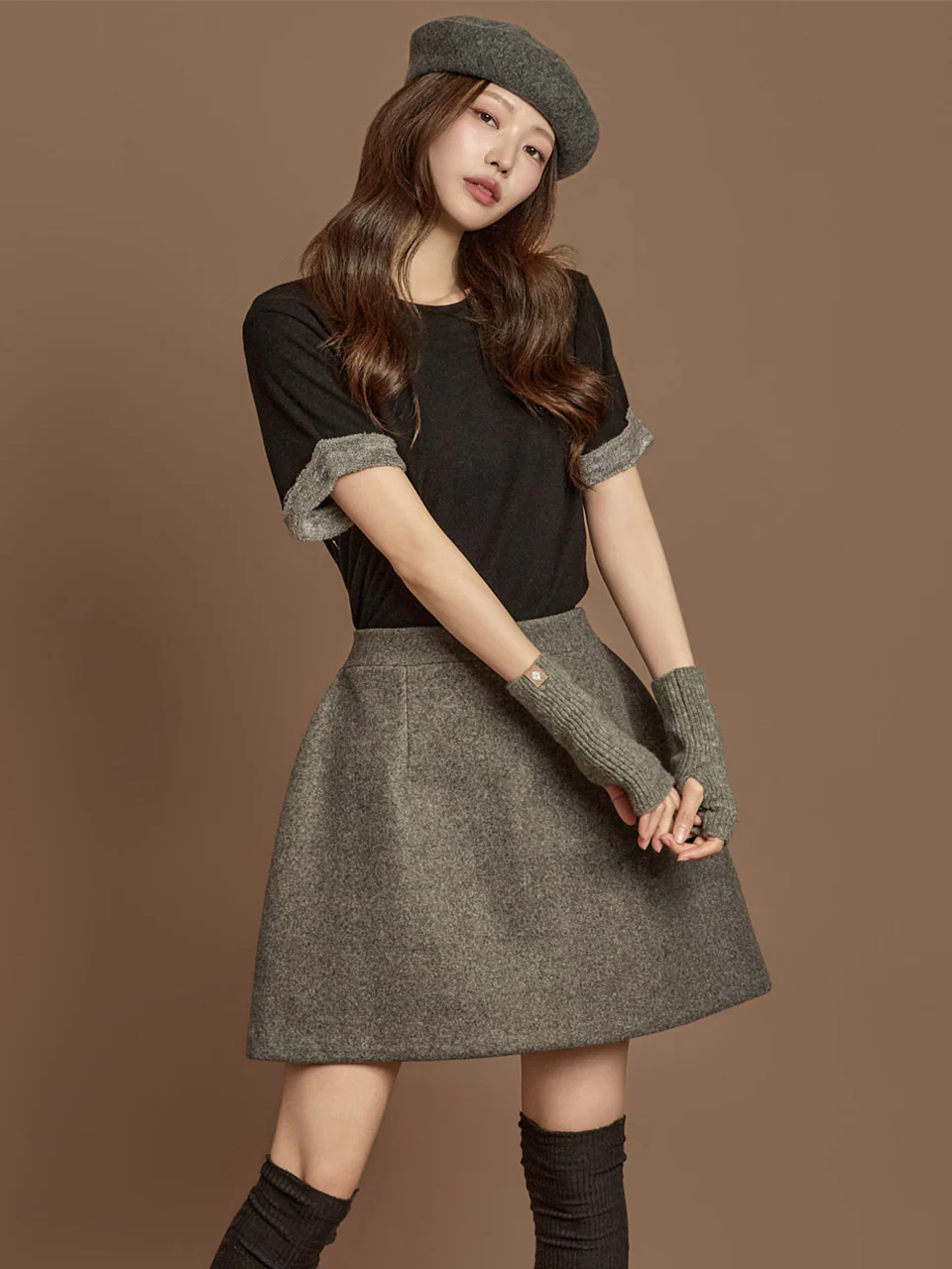 E4044 Solid Fleece Top