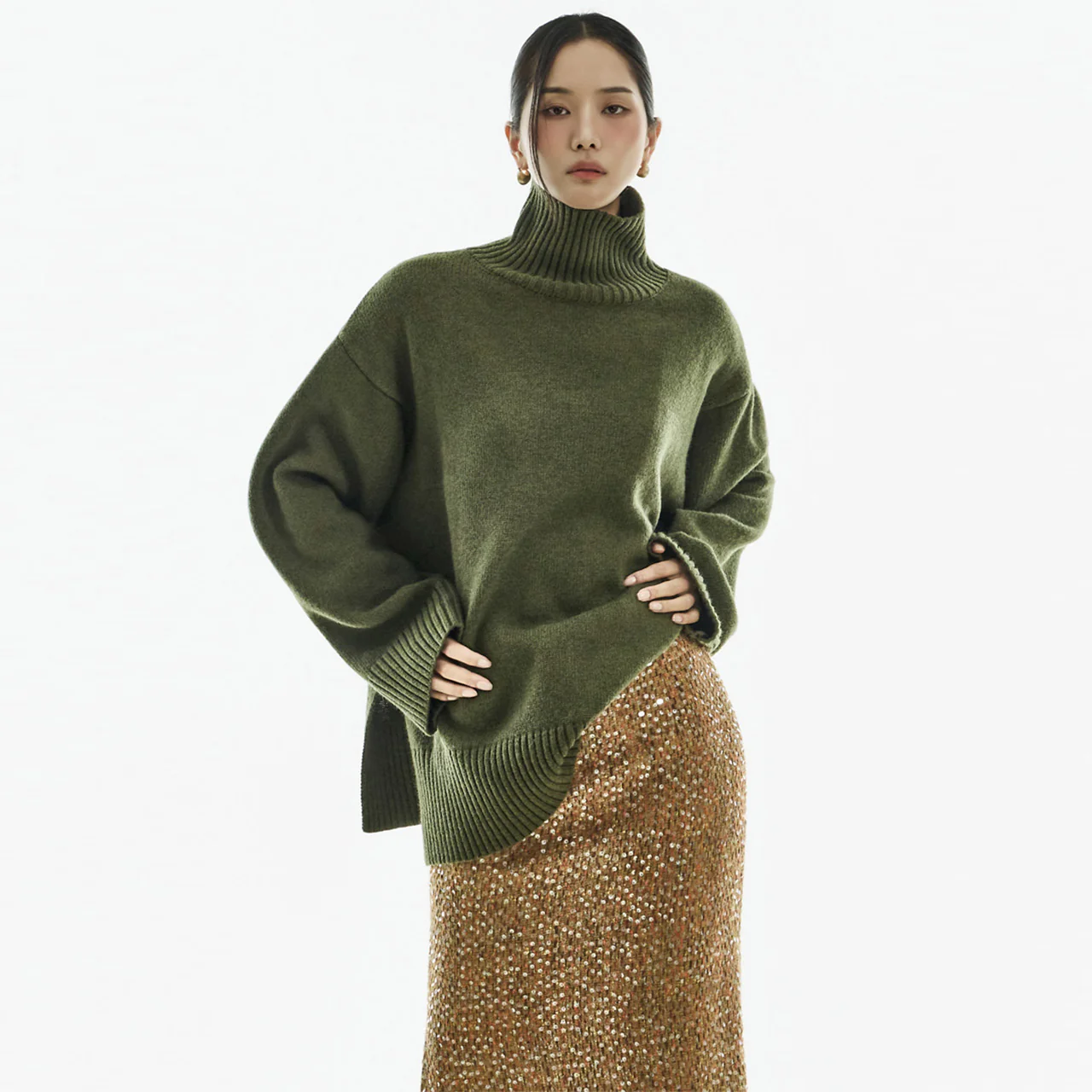 E4065 Turtleneck Wool Knit - Image 2