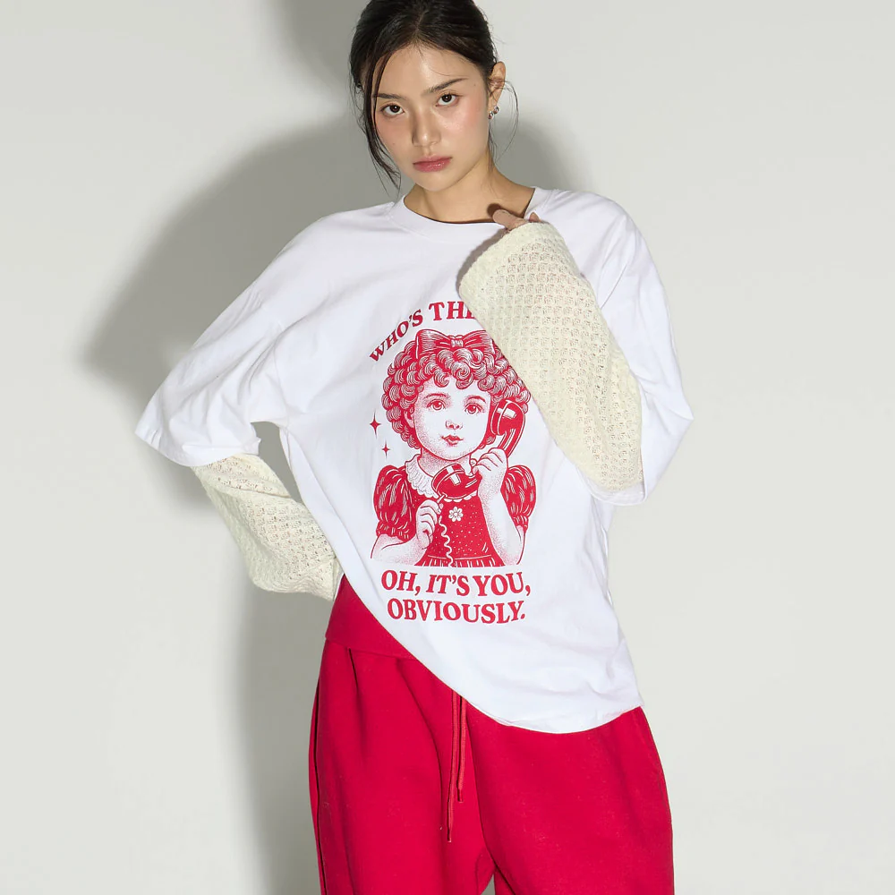 E4067 Layered Printed T-Shirt - Image 2
