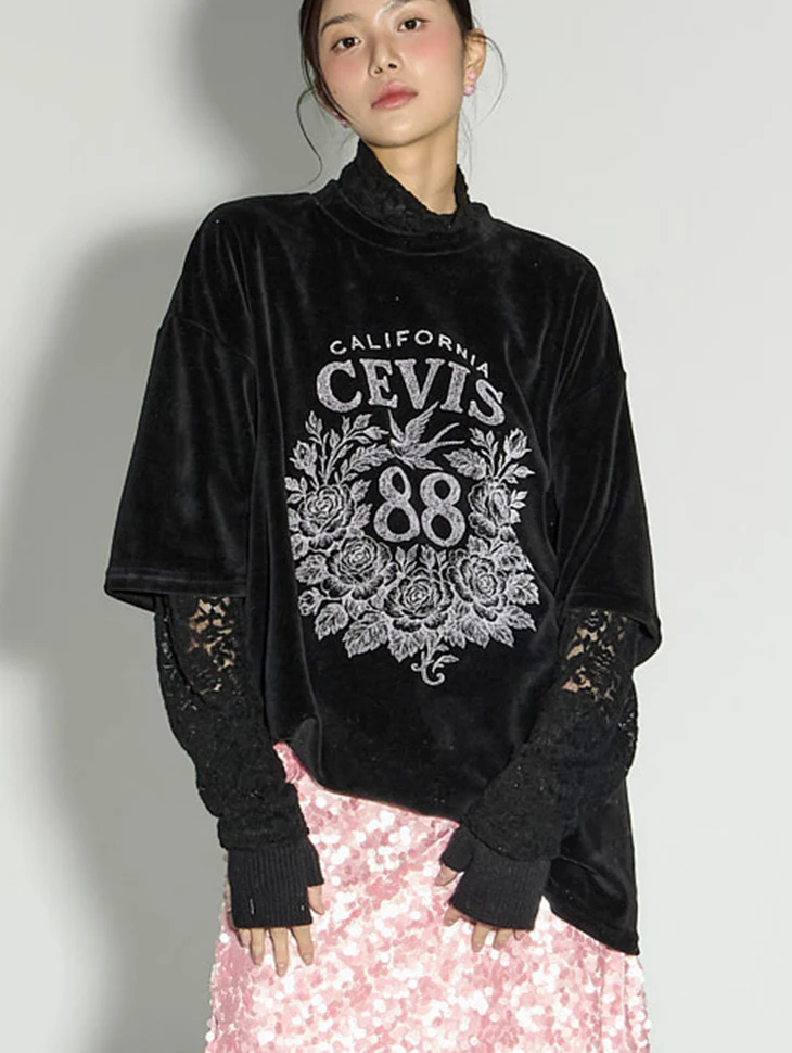 E4068 Layered Print Top