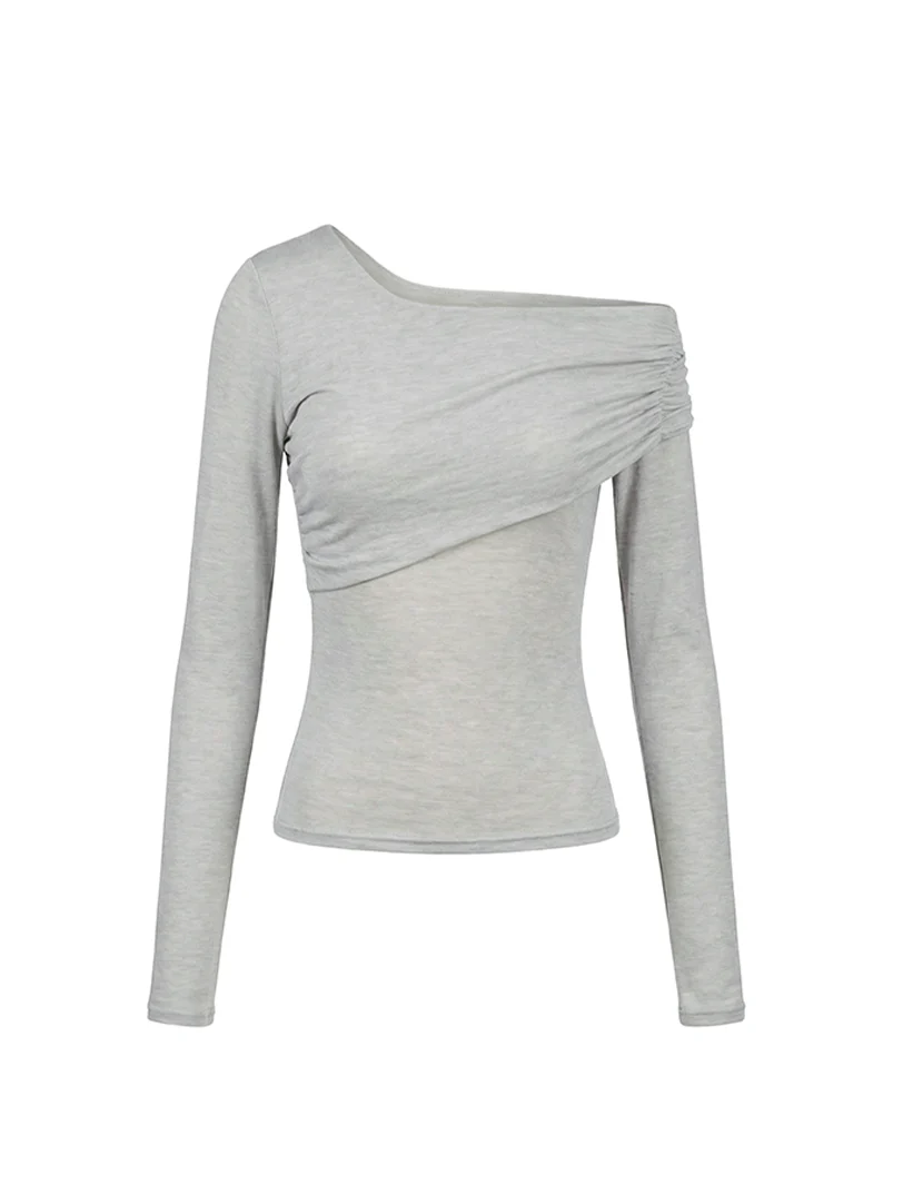 E4104 Shirred Off-Shoulder Top