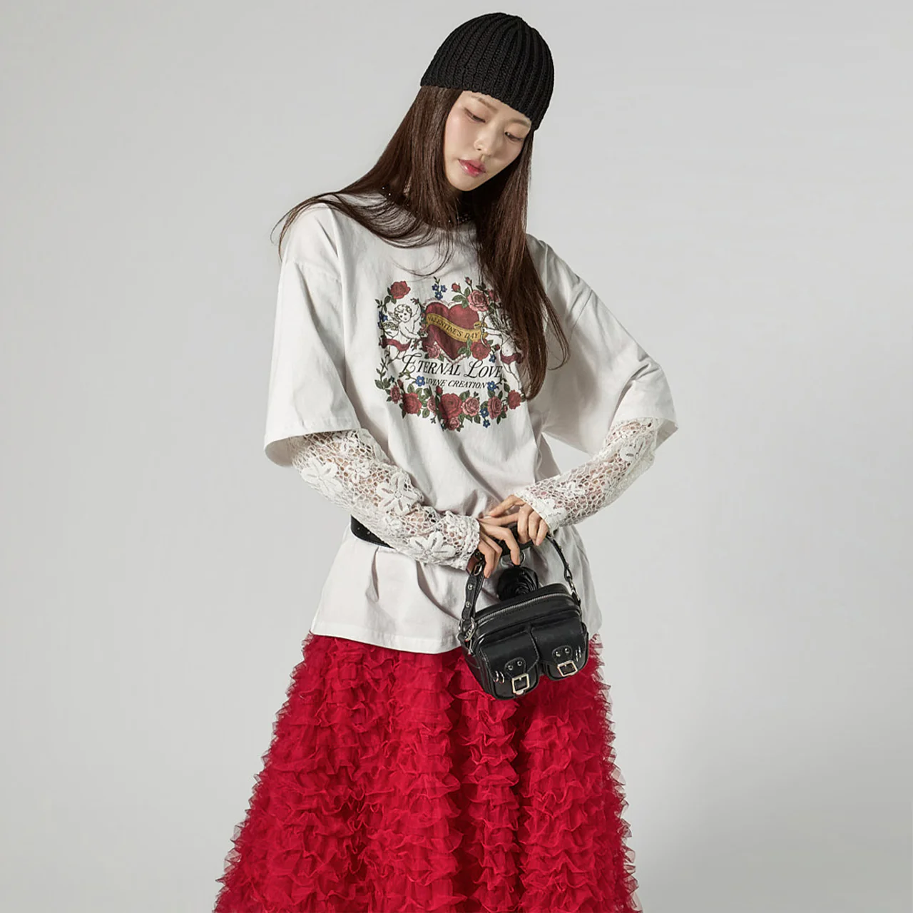 E4134 Lace Layered Top - Image 2
