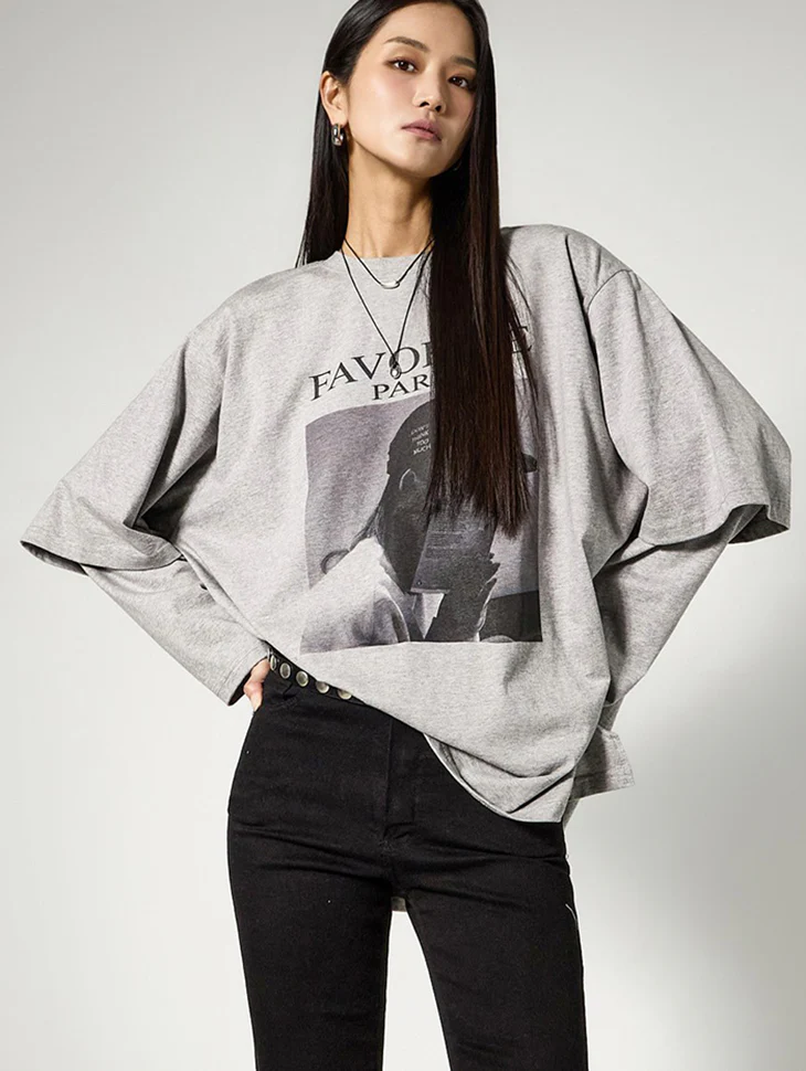 E4146 Layered Print Top