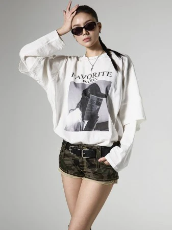 E4146 Layered Print Top