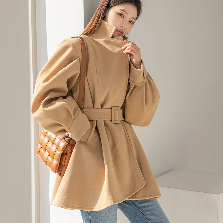 J1124 Belted Wool Jacket - Image 2