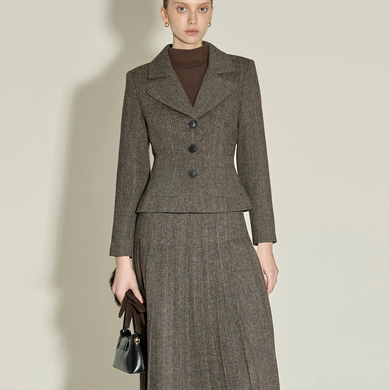 J1679 Herringbone Jacket - Image 2