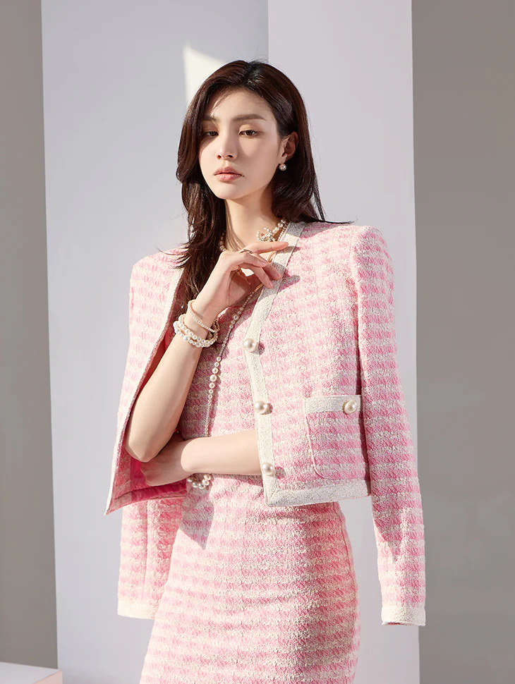 J1803 Tweed Single Jacket