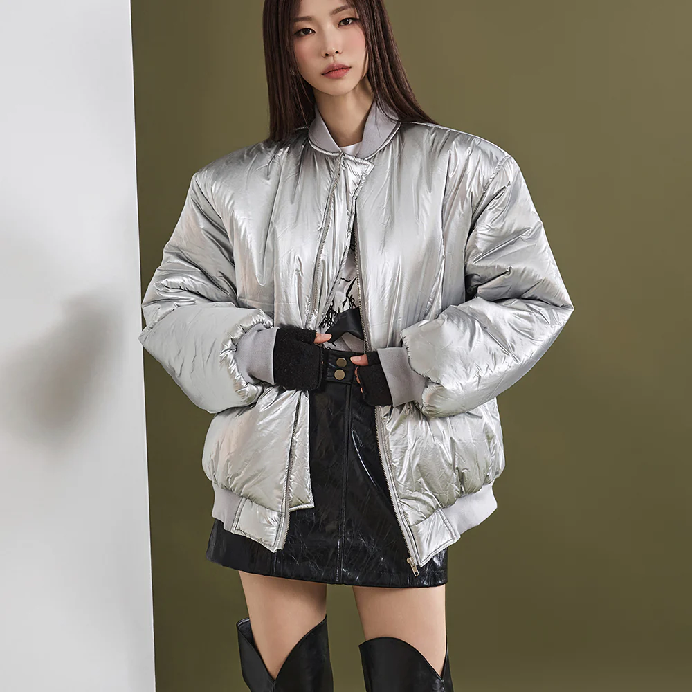 J2088 Glossy Padded Jacket - Image 2