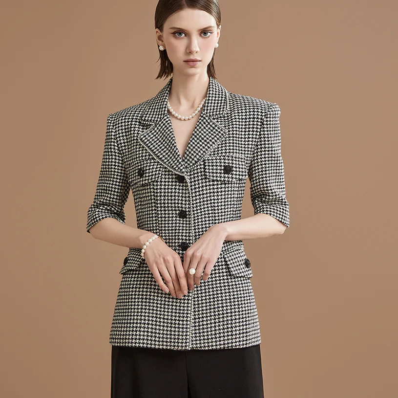 J2257 Tweed Short Sleeve Jacket - Image 2