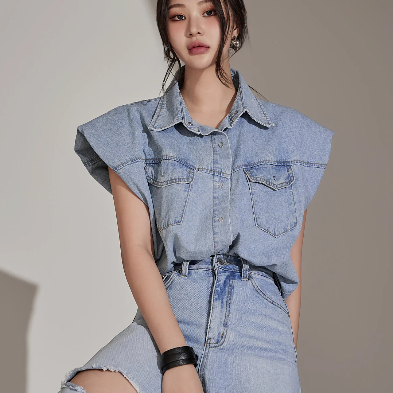 J2306 Denim Vest - Image 2