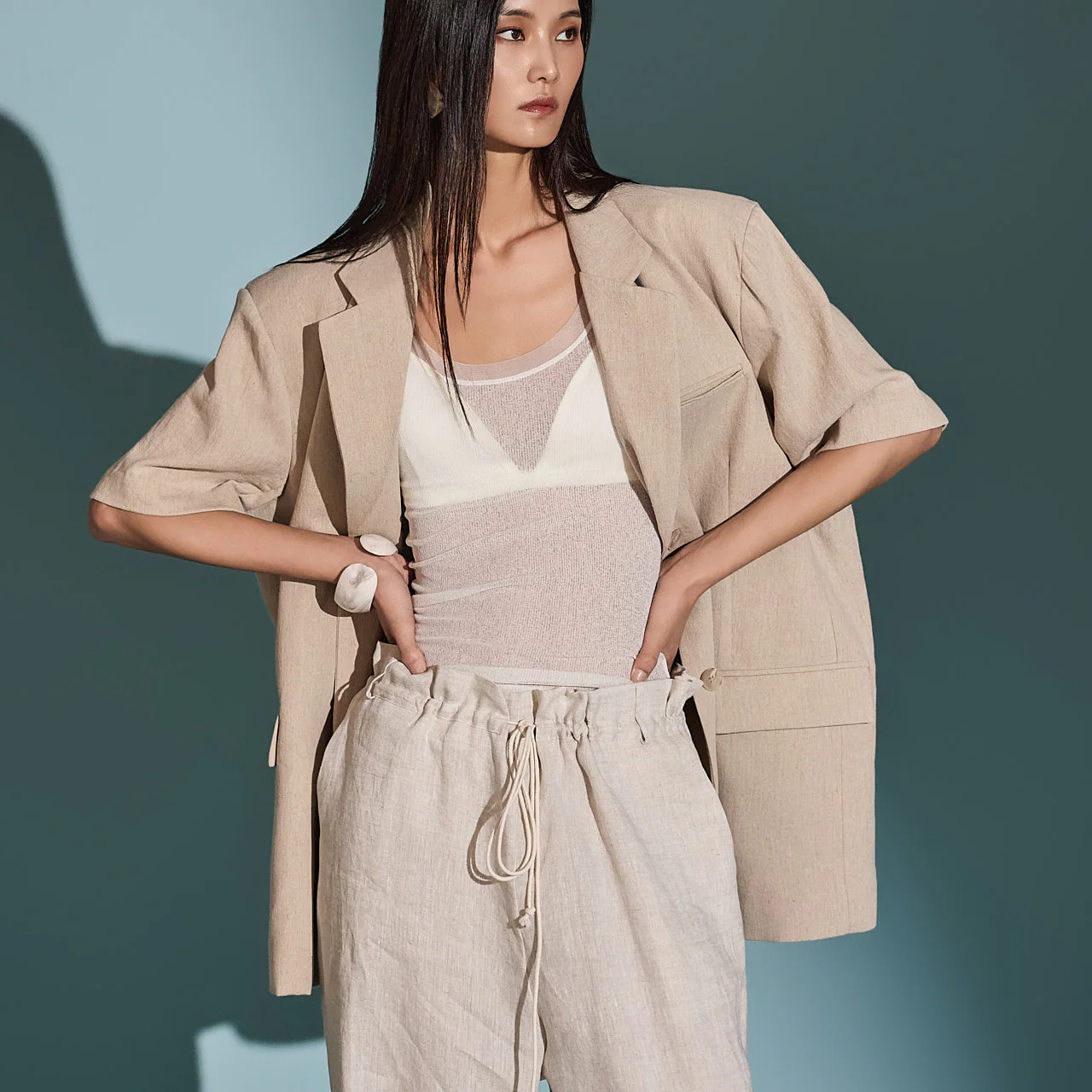 J2317 Linen Jacket - Image 2