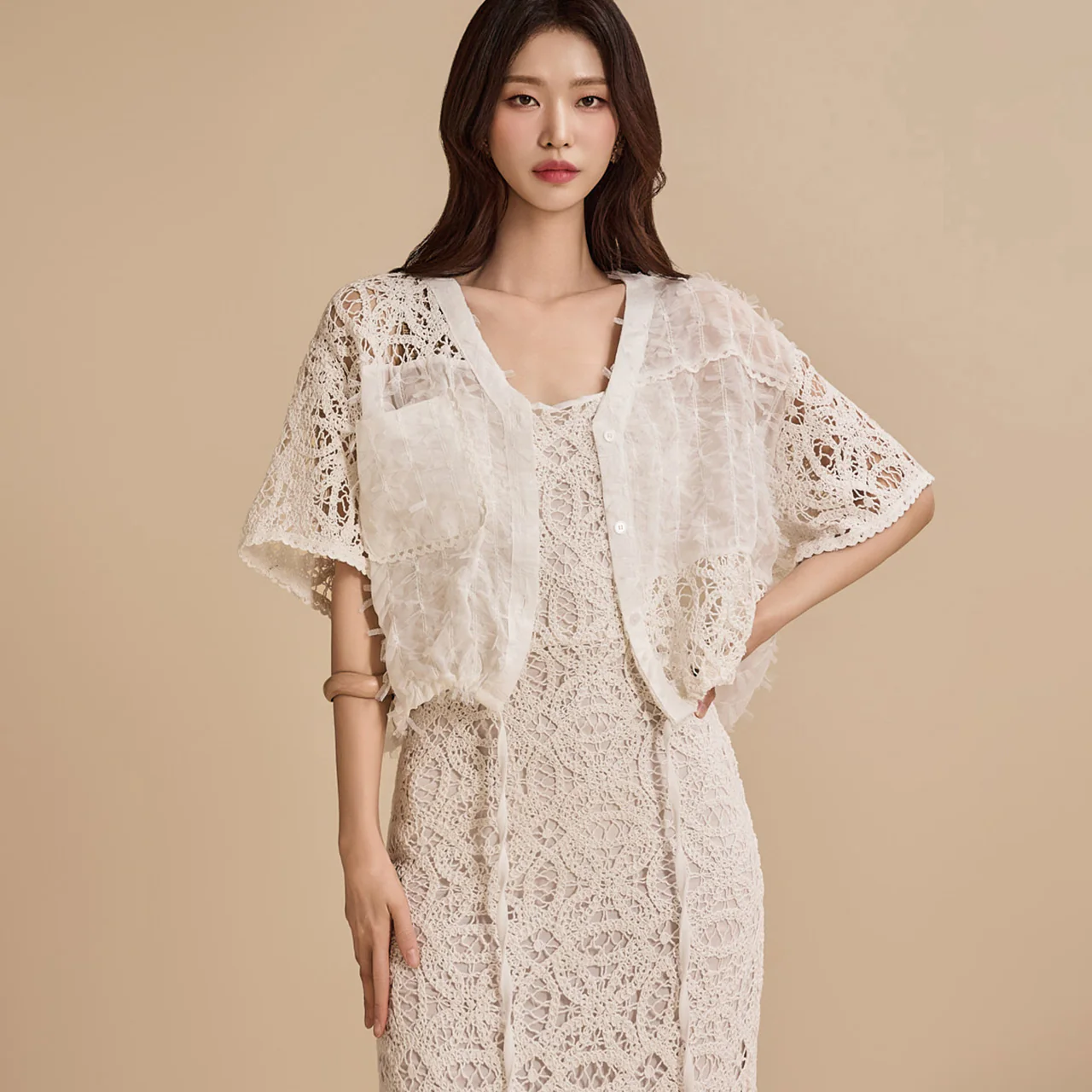 J2333 Lace Cardigan - Image 2