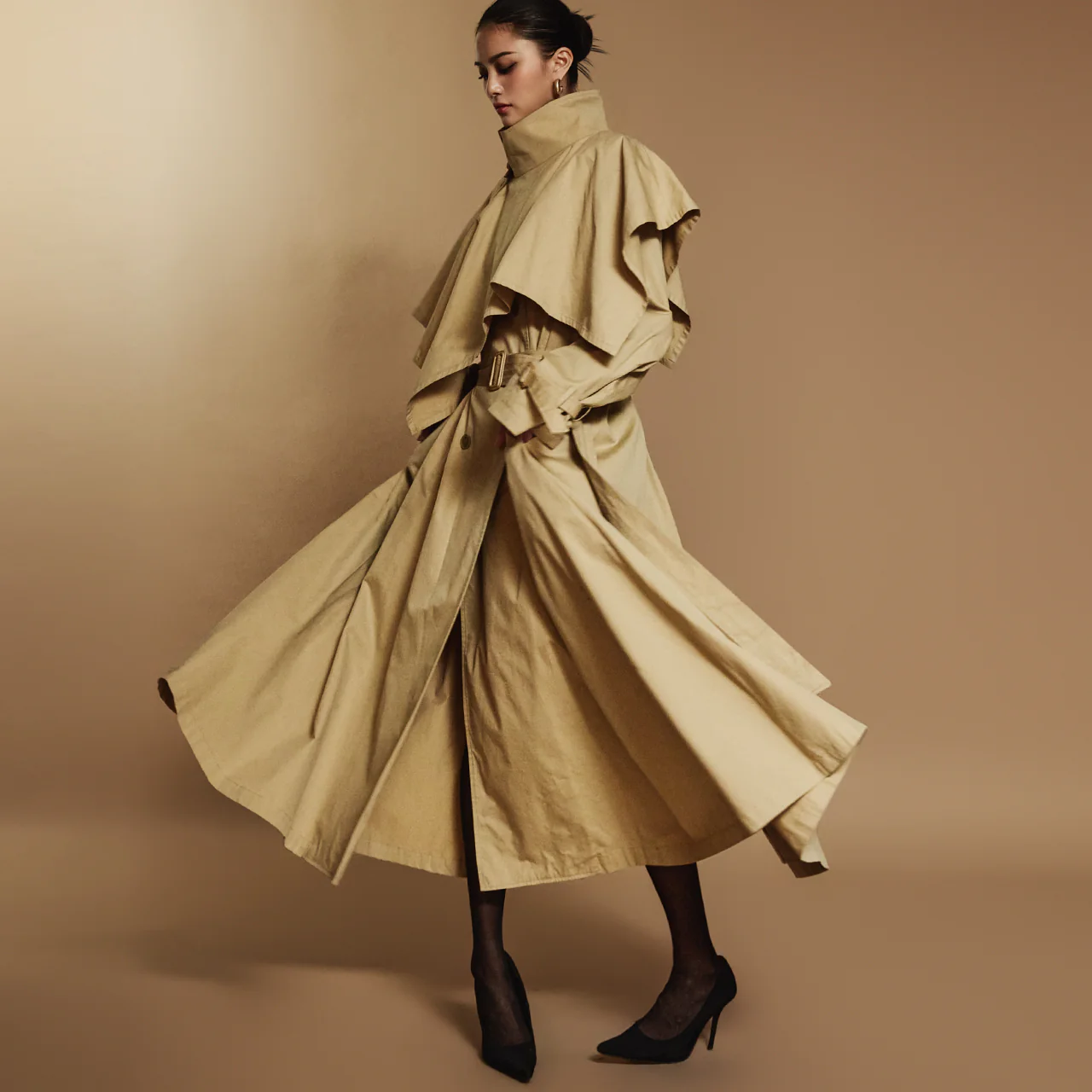 J2356 Belted Trench - Image 2