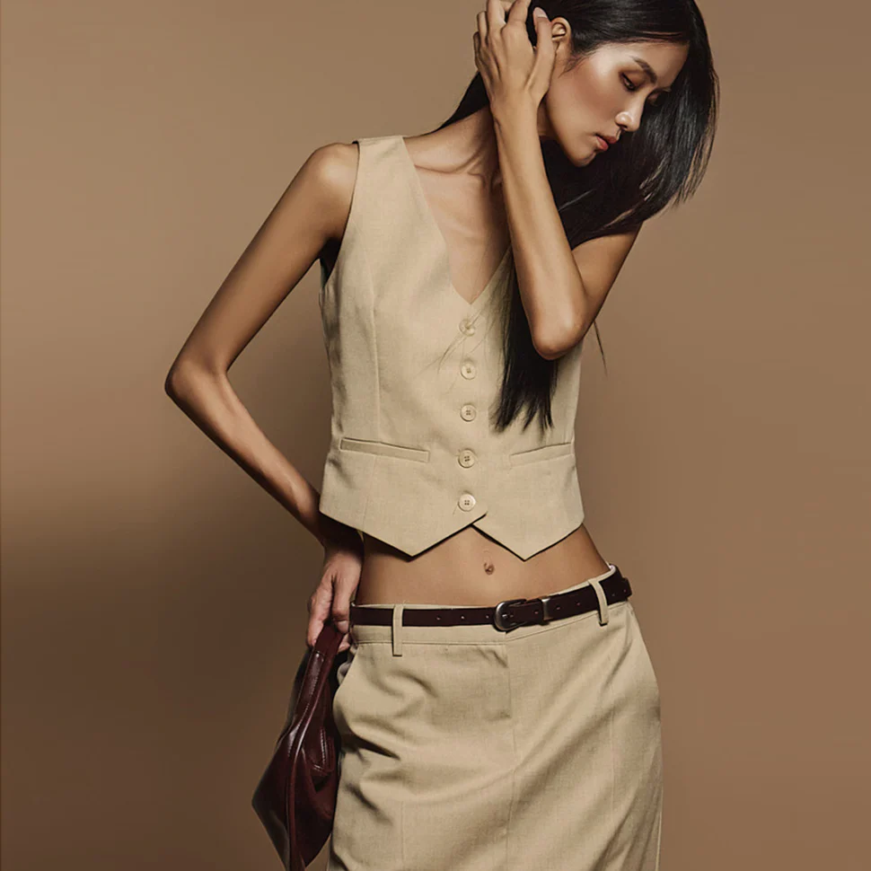 J2380 Crop Vest - Image 2