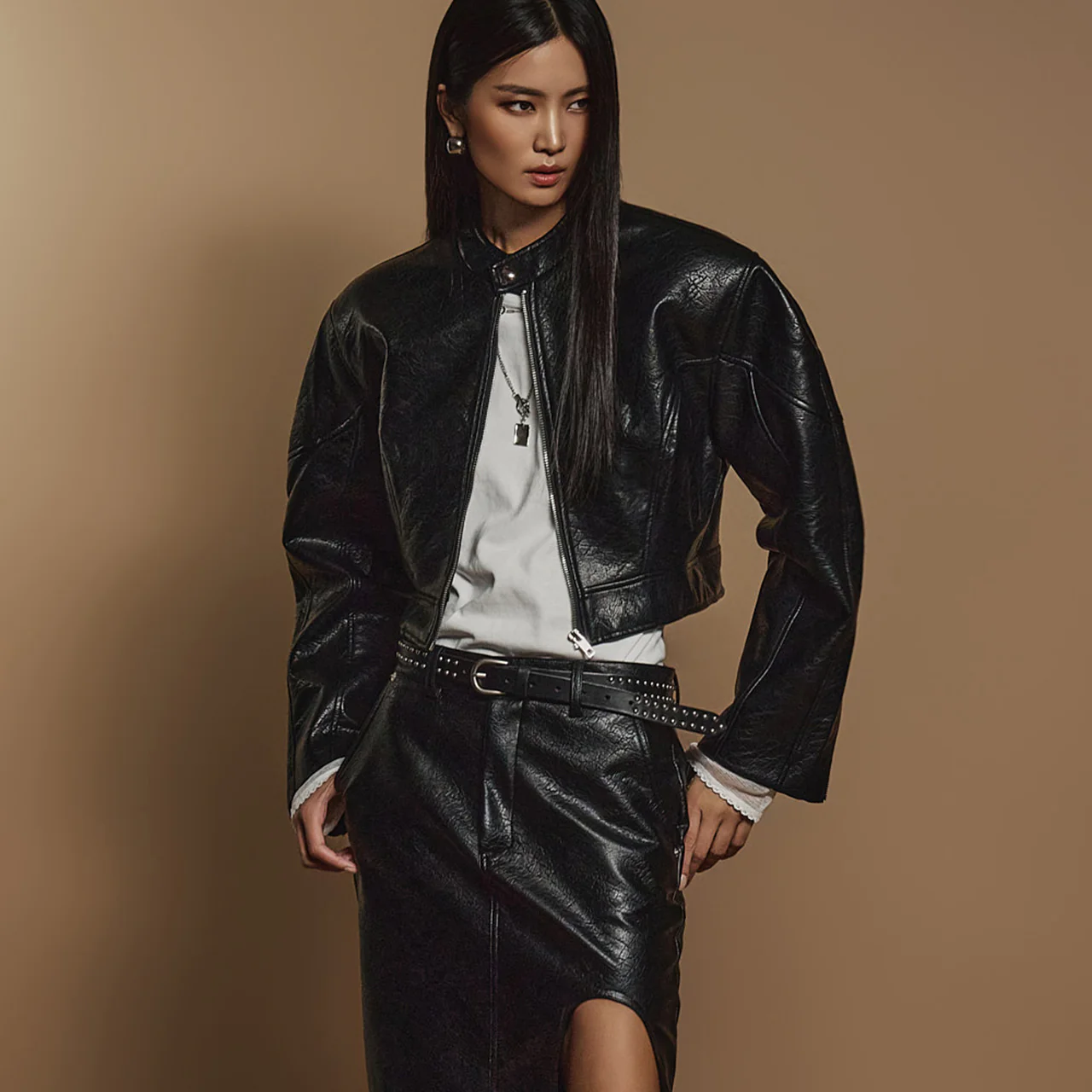 J2381 Rider Leather Jumper Jacket - Image 2