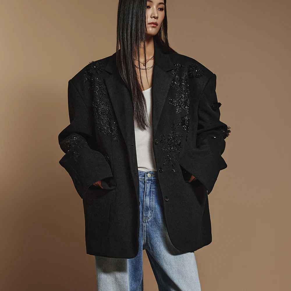 J2399 Beads Trimmed Jacket - Image 2