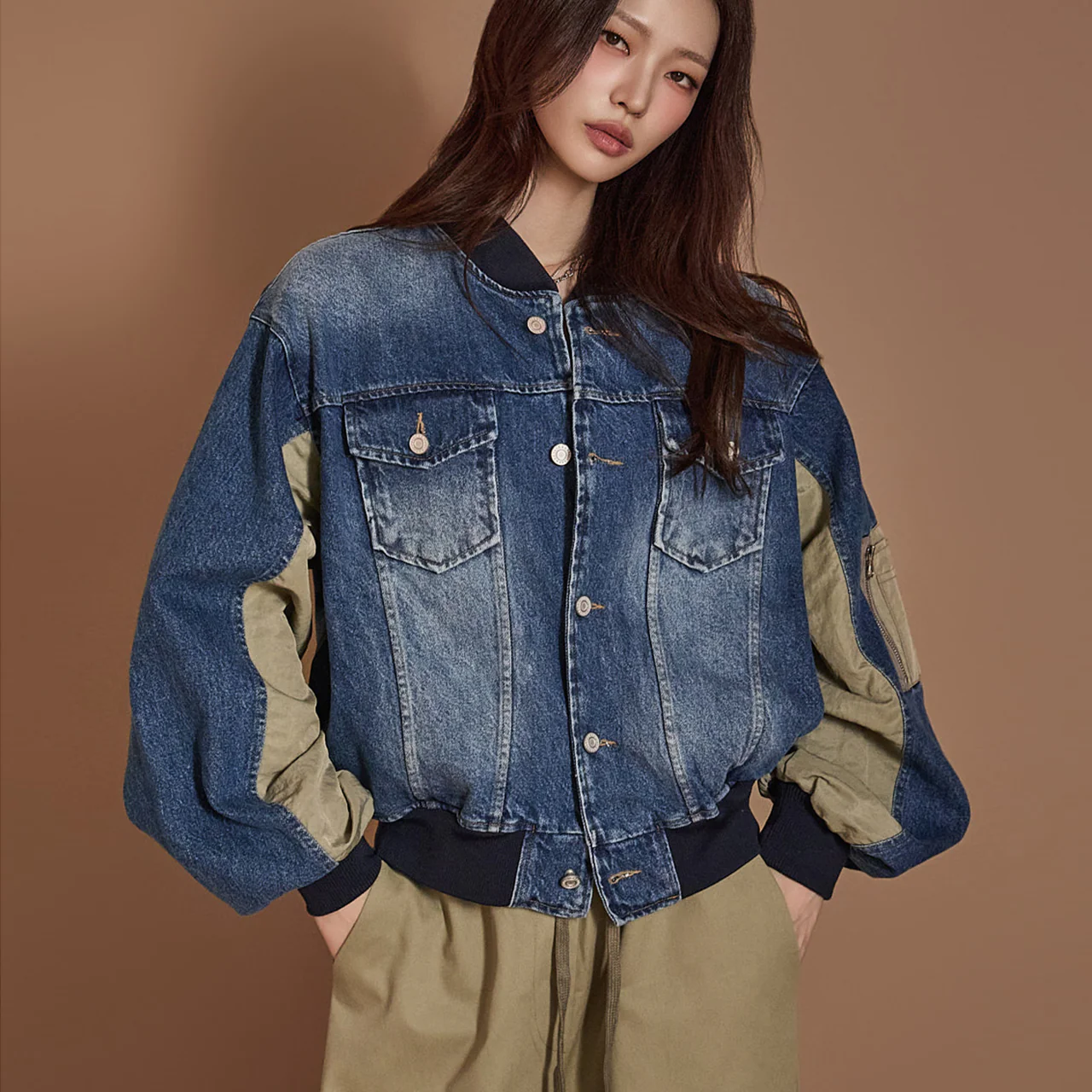J2404 Denim Blouson jacket - Image 2