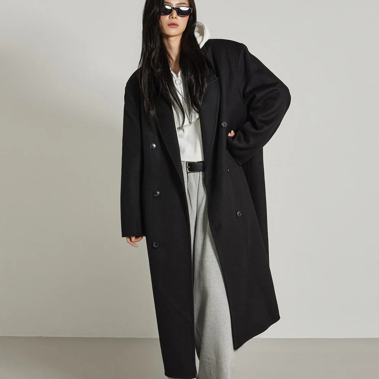 J2416 Tailored WooL Coat - Image 2