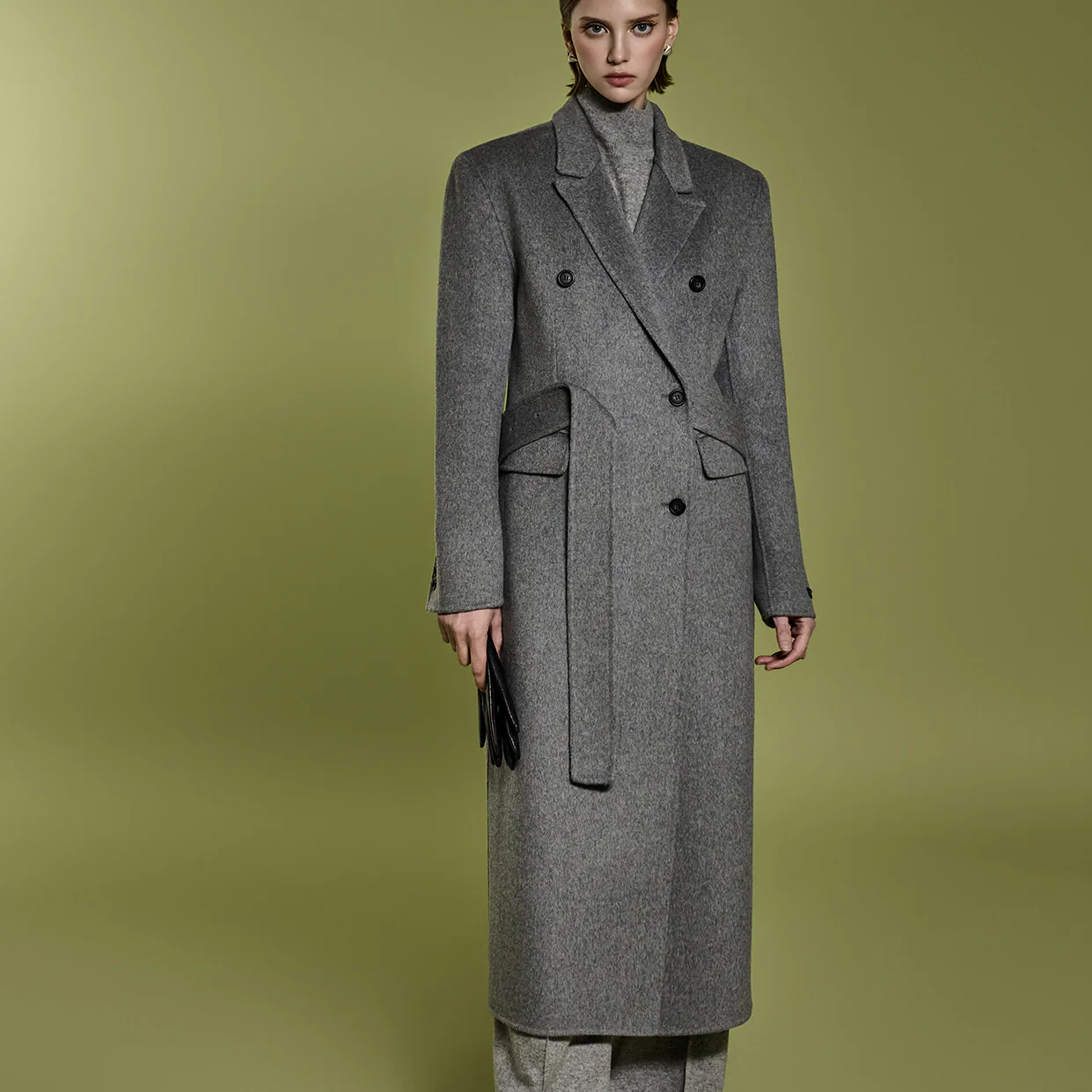 J2417 Wool Long coat - Image 2