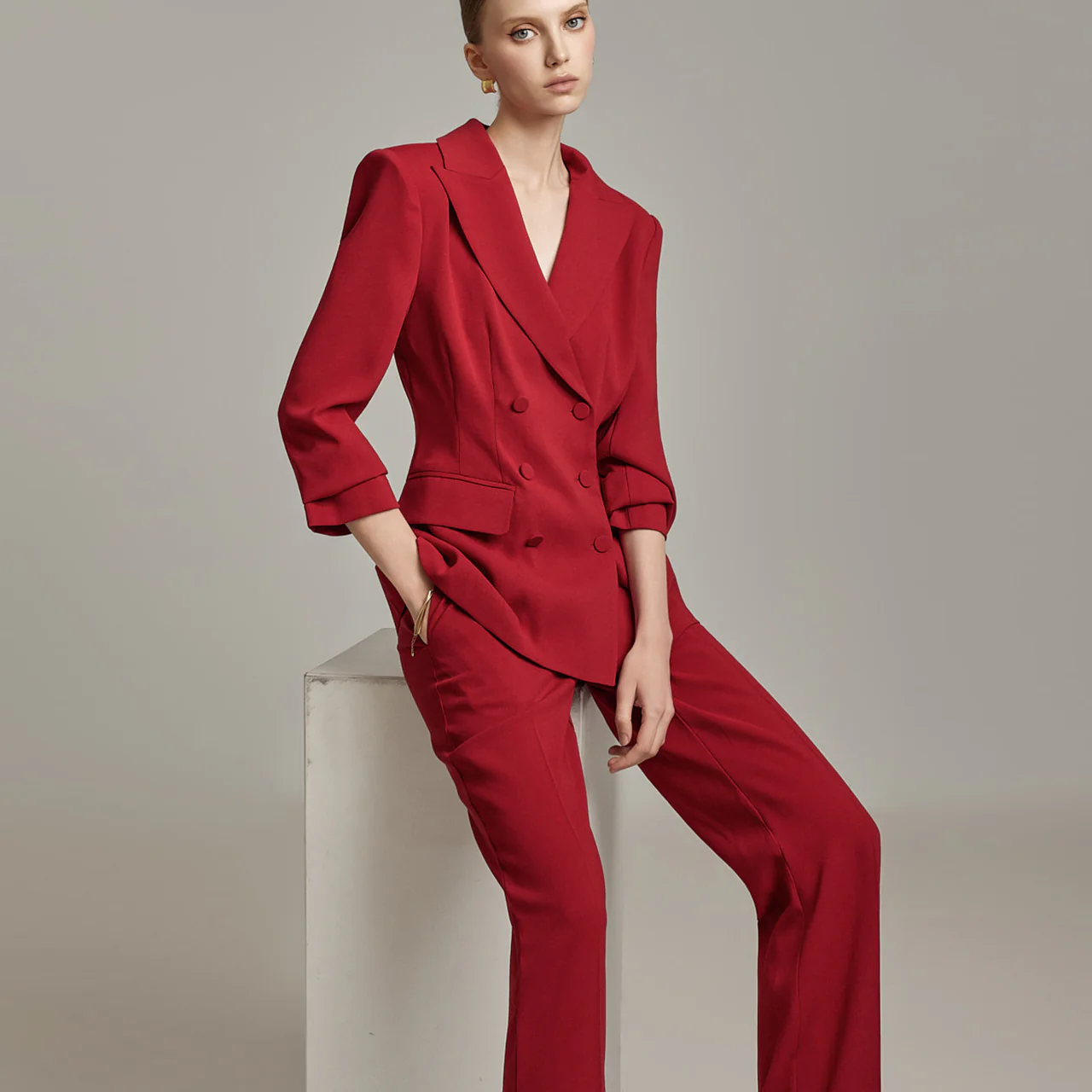 J2436 Double-Button Jacket - Image 2
