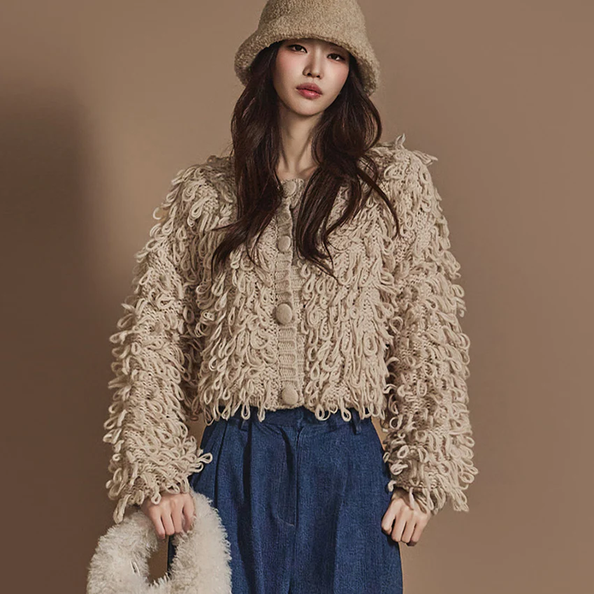 J2440 Bouclé Cardigan - Image 2