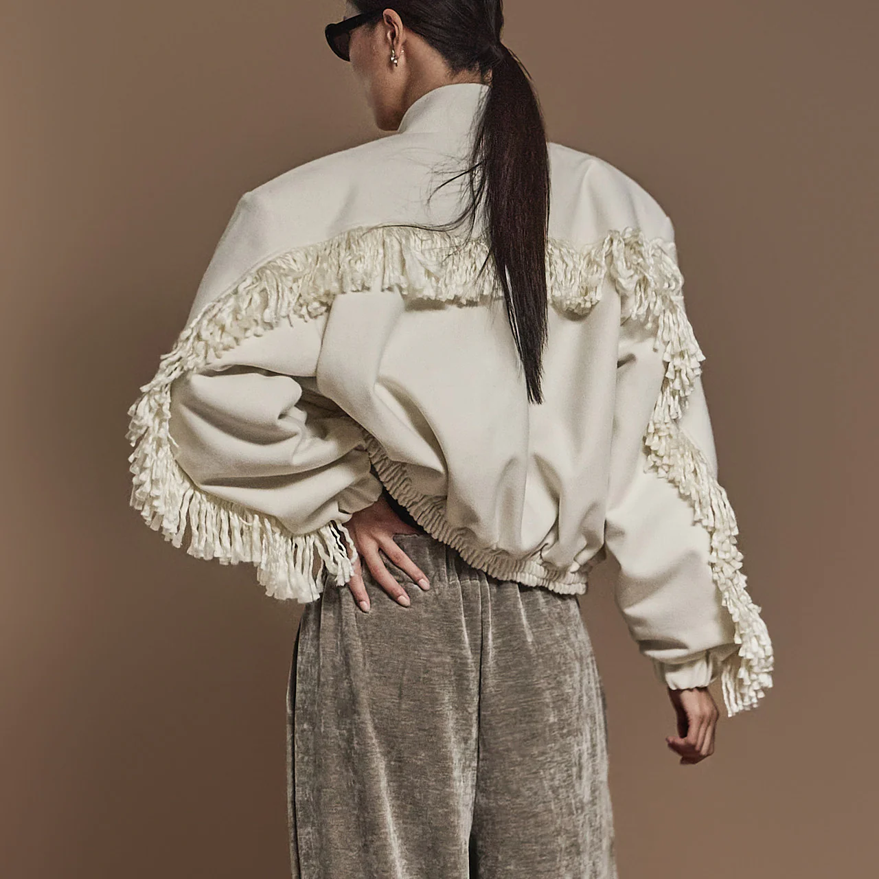 J2442 tassel quilting Jumper Jacket - Image 2