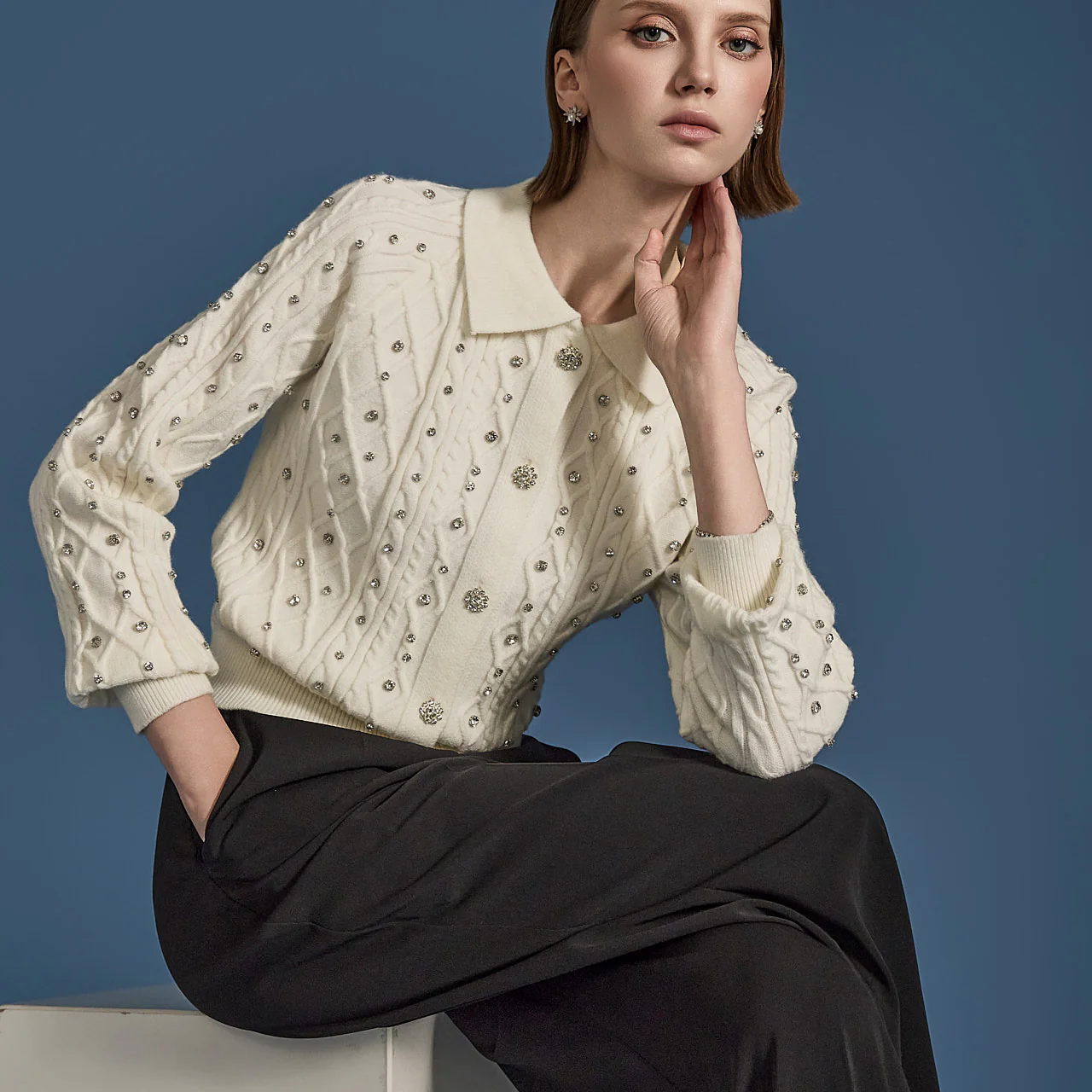 J2464 Twist Jewelry Cardigan - Image 2