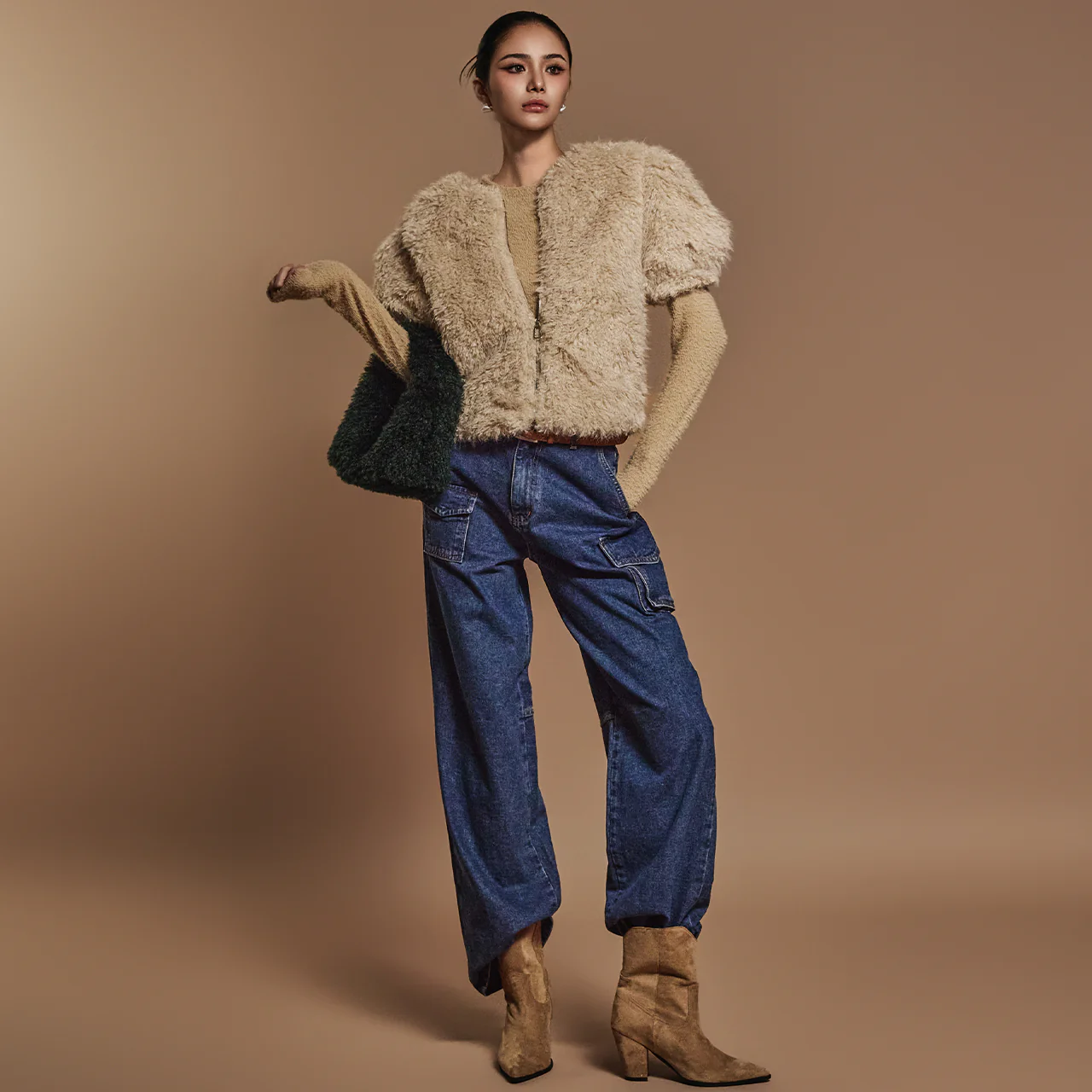 J2473 Fake fur Jacket - Image 2