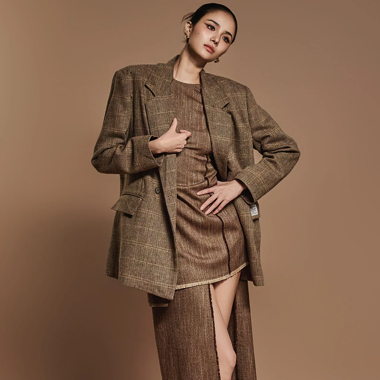 J2475 Herringbone wool Jacket - Image 2