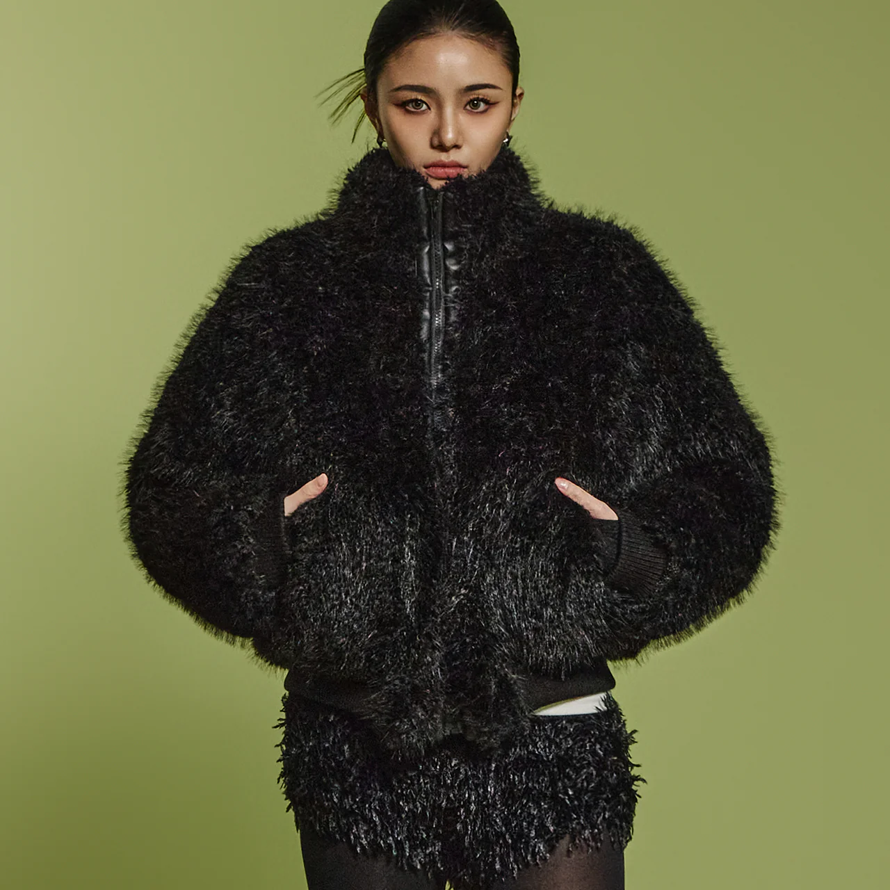 J2513 Fur Jumper Jacket - Image 2