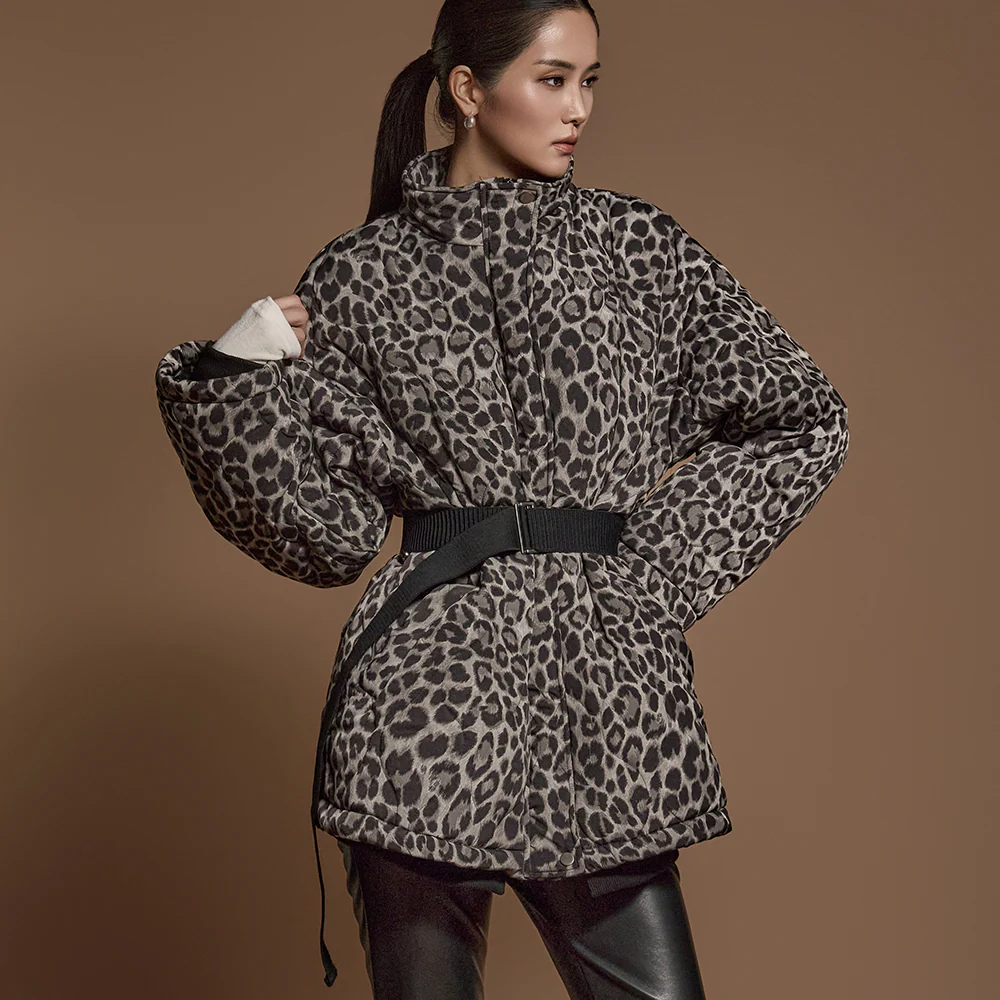 J2572 Padded Jumper With Belt - Image 2