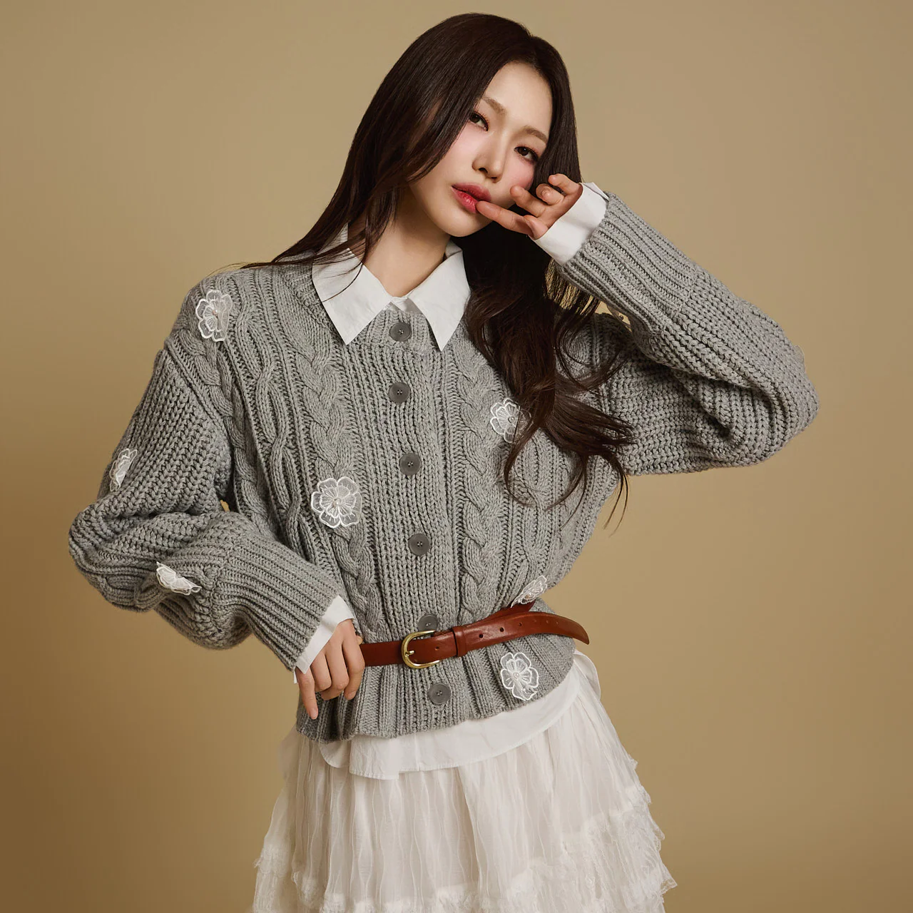 J2658 Flower Cardigan - Image 2