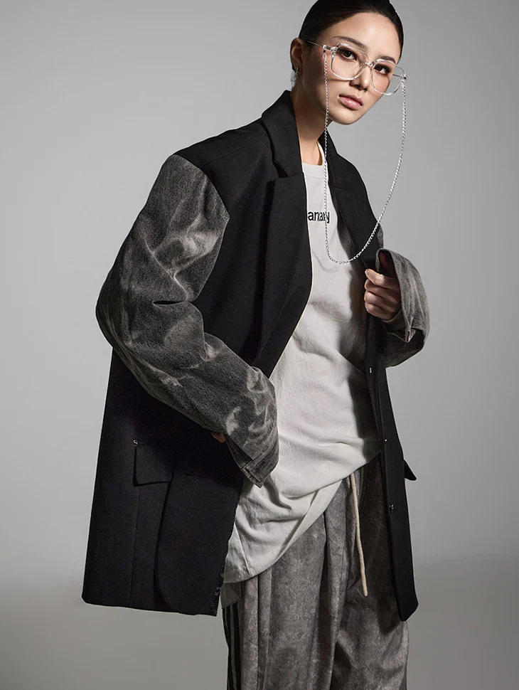 J2712 Denim Sleeve Jacket