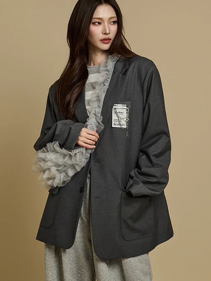J2719 Jacket with Brooch