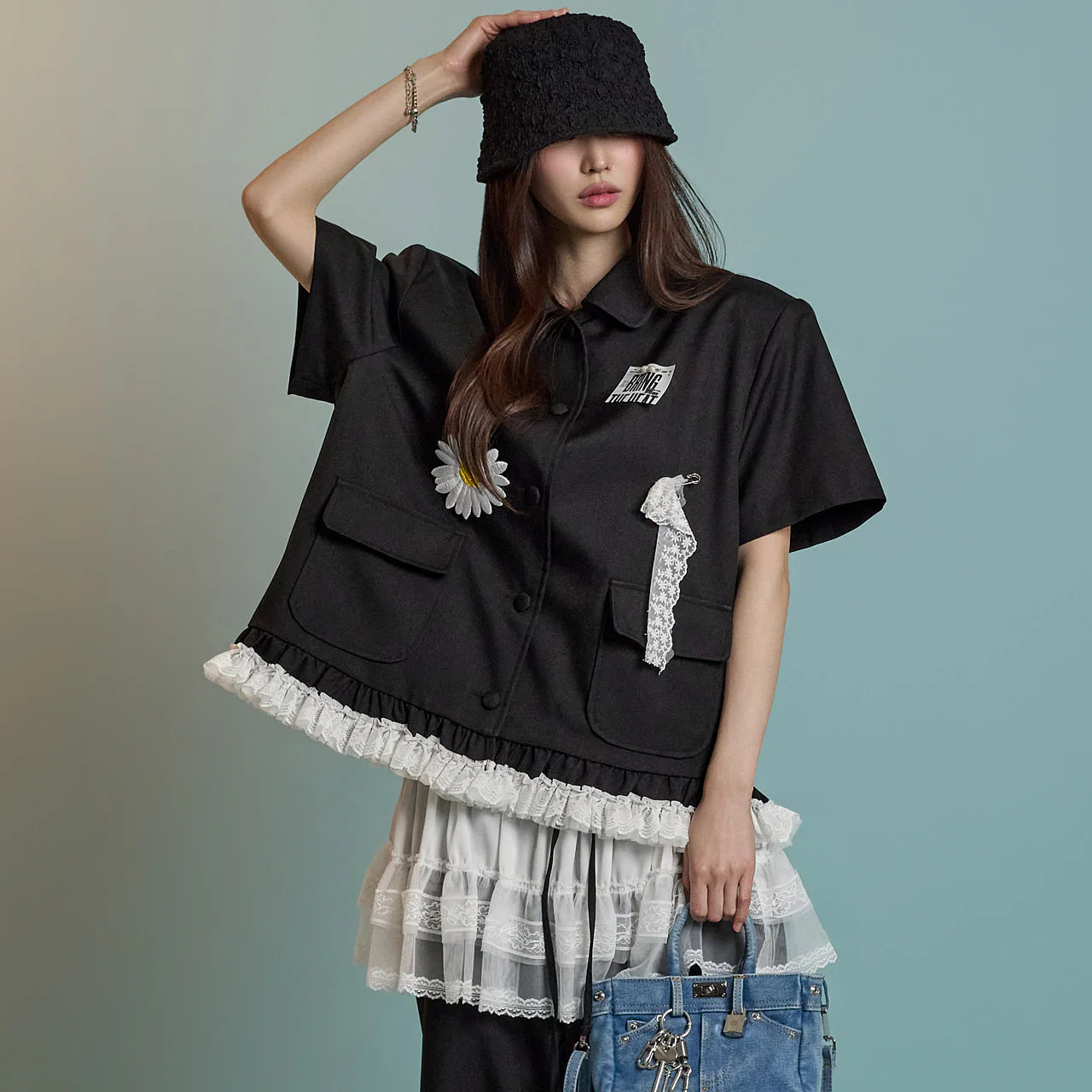 J2736 Frill Lace Jacket - Image 2