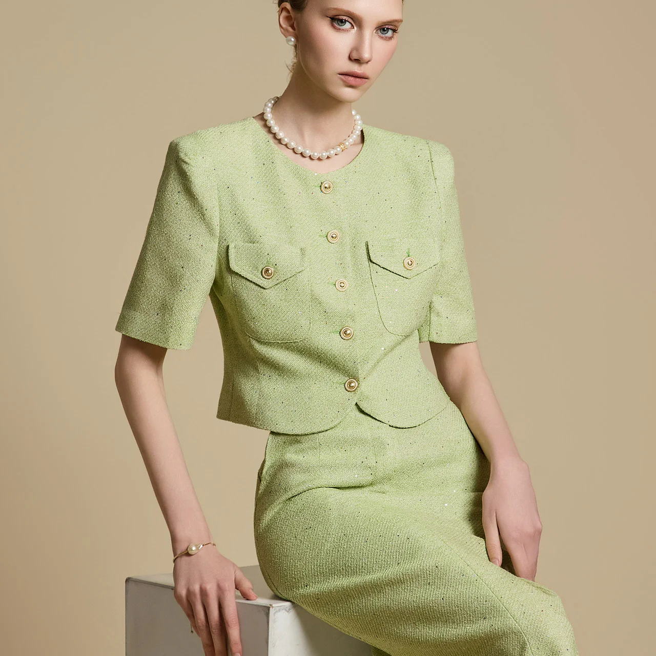 J2749 Tweed Jacket - Image 2