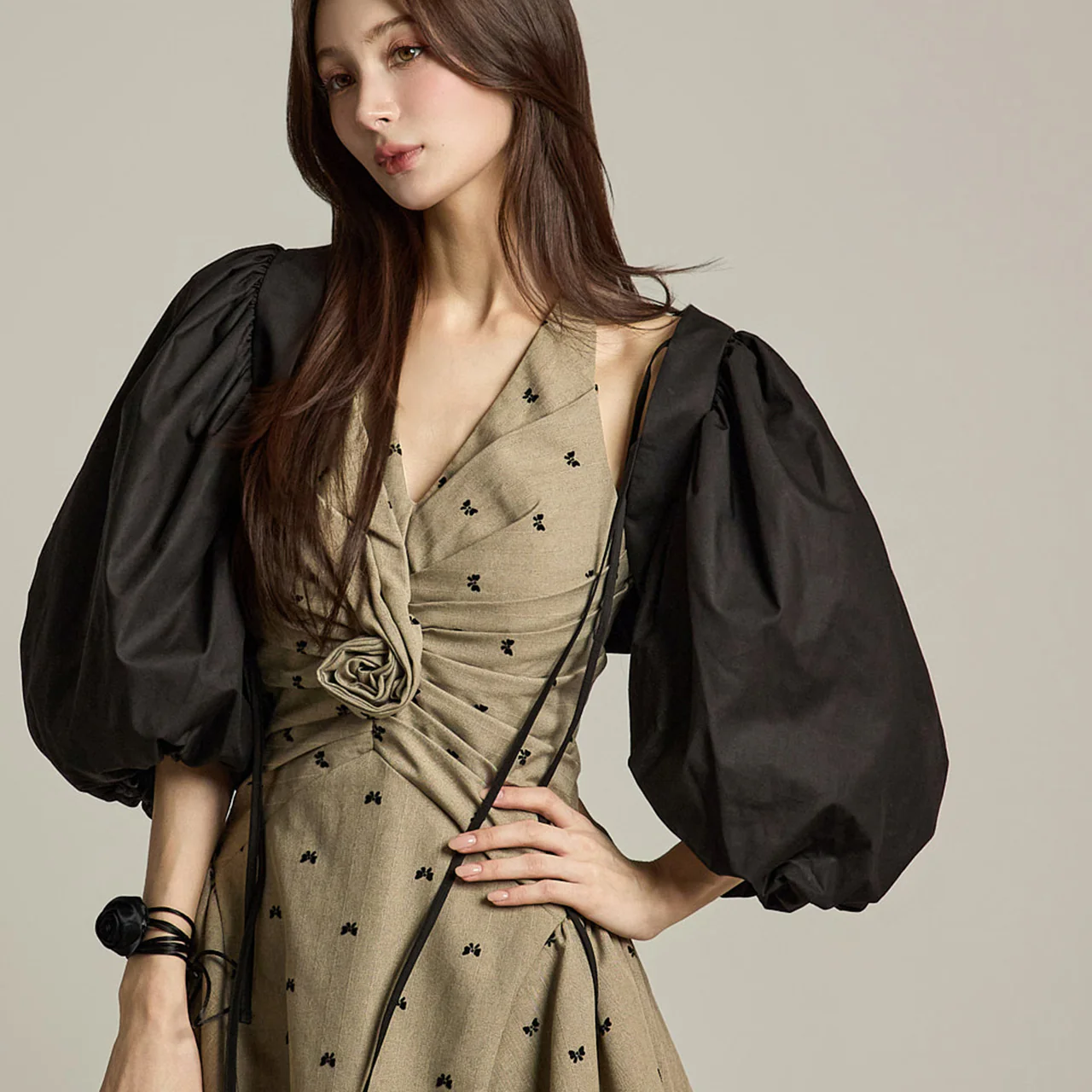 J2764 Puff Sleeves Bolero Jacket - Image 2