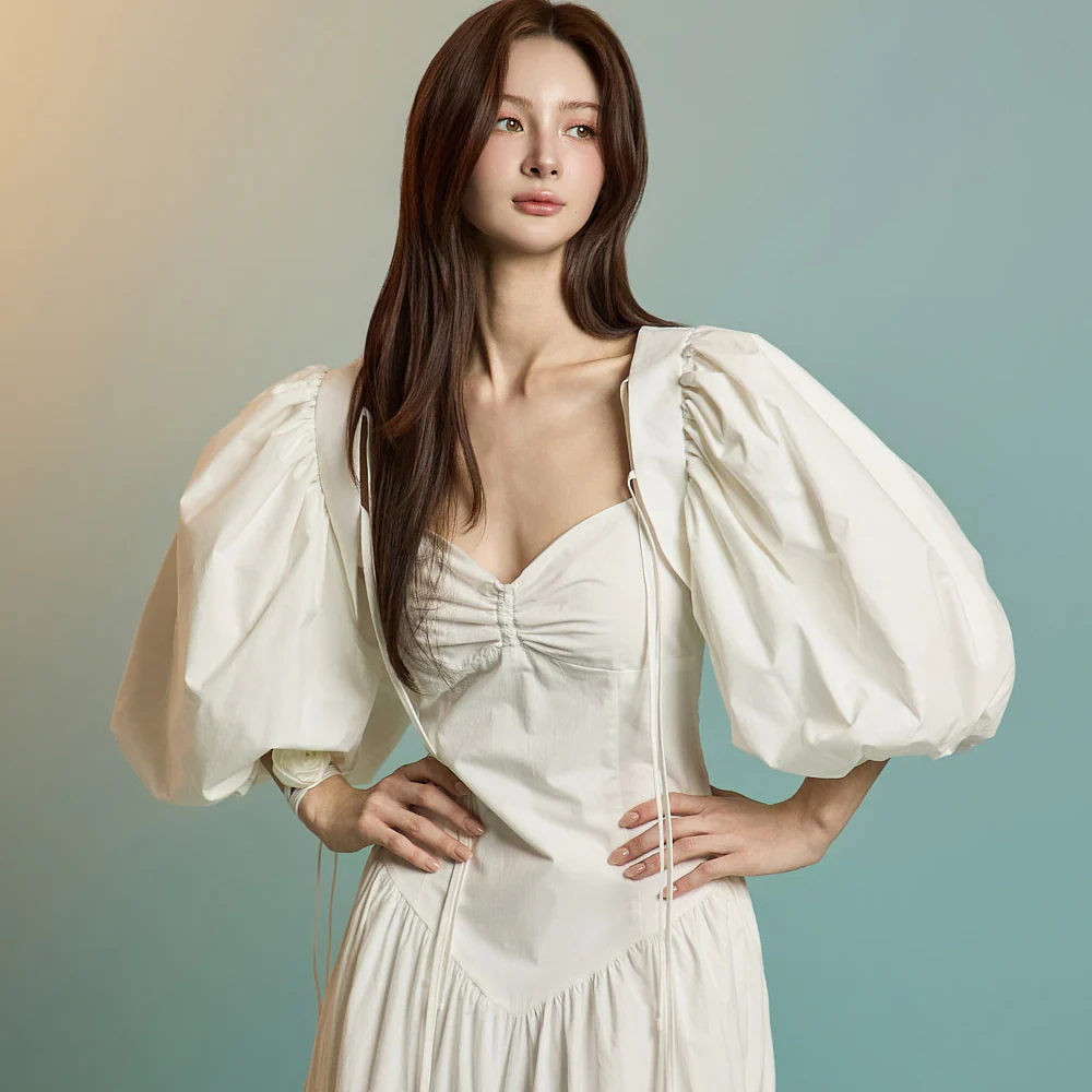 J2764 Puff Sleeves Bolero Jacket - Image 2