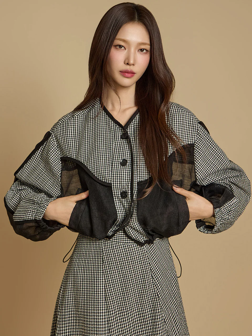 J2769 Layered Sheer Jacket