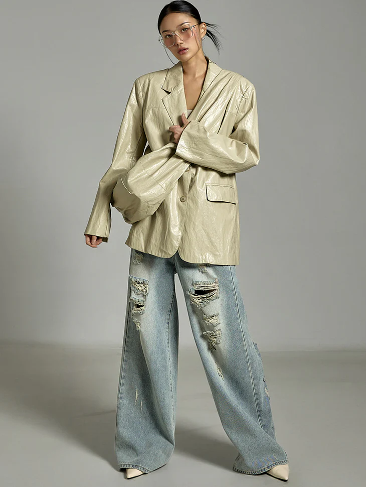 J2837 Jacket with Leather Bag
