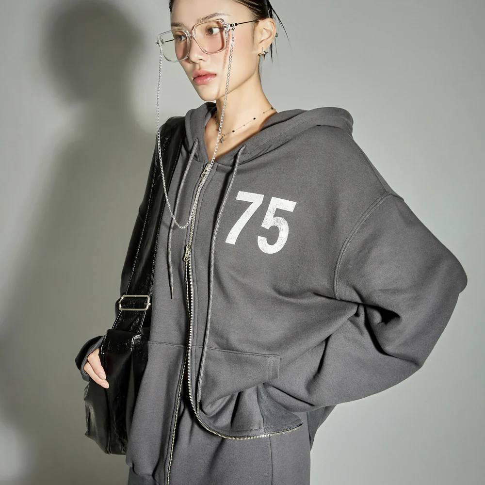J2867 Hooded Zip-Up Jacket - Image 2