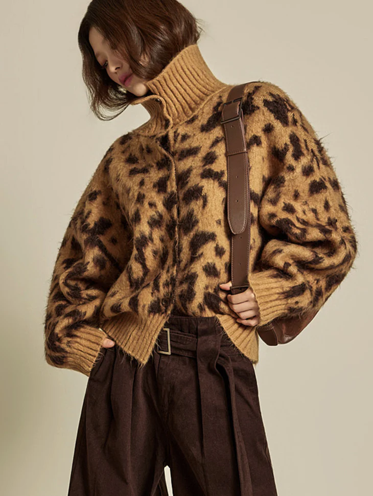 J2905 Leopard Cardigan