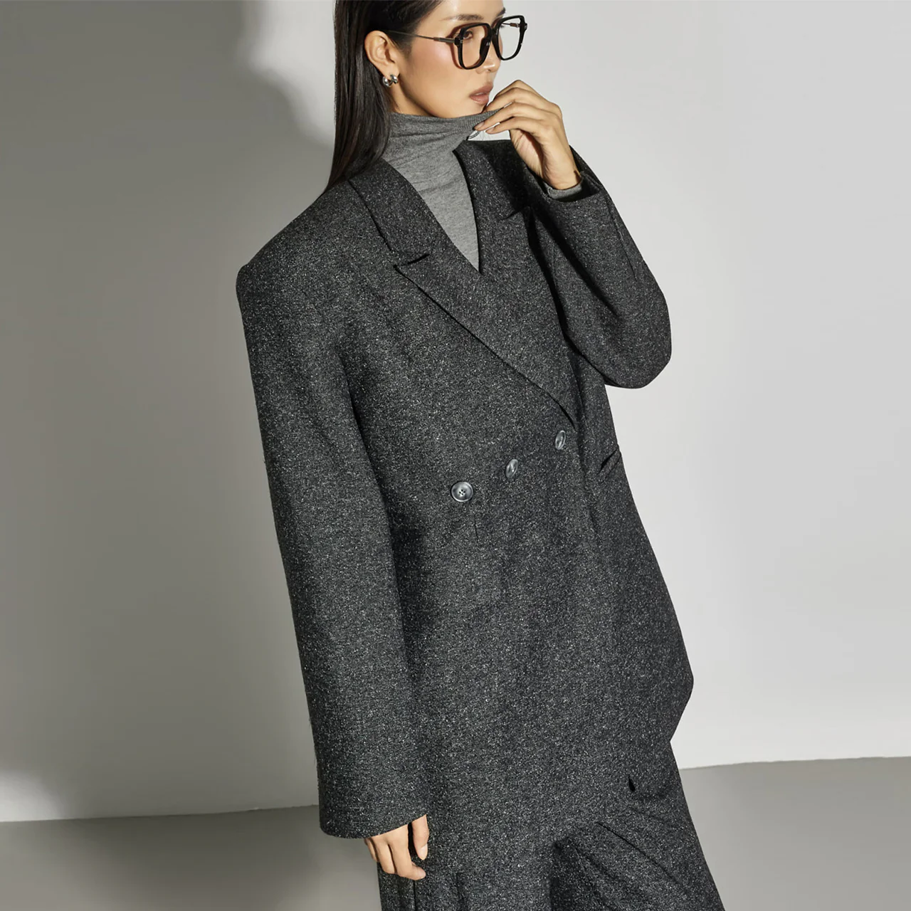 J2919 Collar Wool Jacket - Image 2