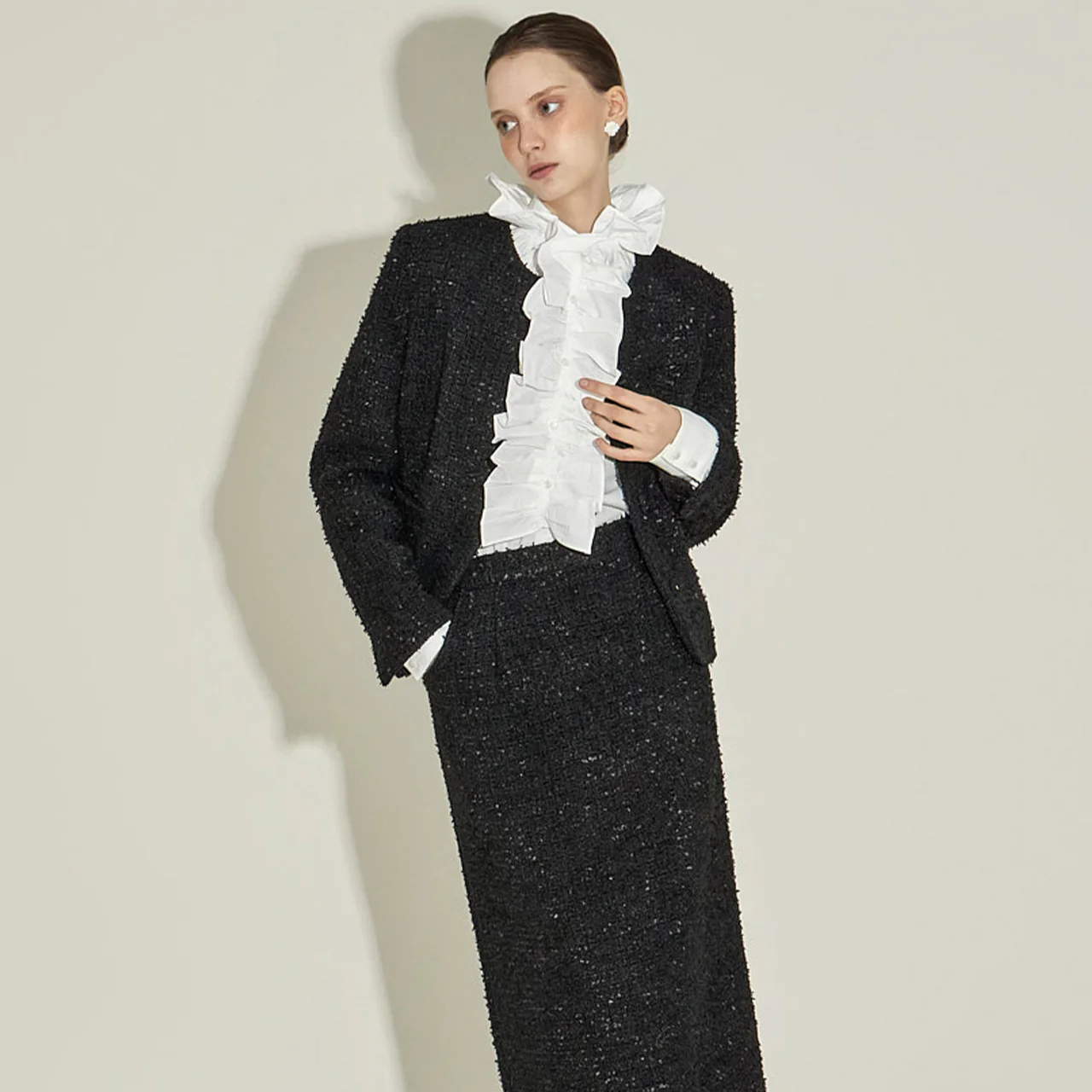 J2956 Tweed Wool Jacket - Image 2