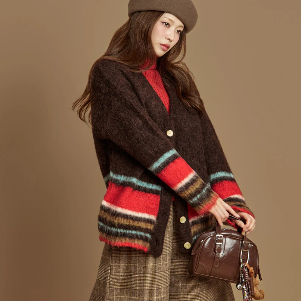J3001 Contrast Cardigan - Image 2