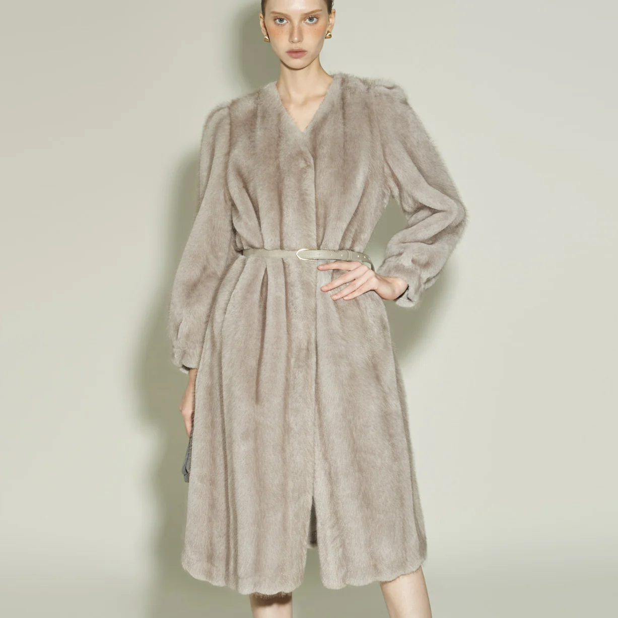 J3010 Faux Fur Coat - Image 2
